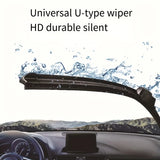 Car Windshield Wiper U-type Soft Rubber Boneless Wiper HD Quiet Durable Automotive Wiper  14" 16" 17" 18" 19" 20" 21" 22" 24"