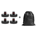4pcs For Tesla Model X/S/3 Black Rubber Jack Lifting Point Pad Adapters Premium Styling Enhanced Protection Easy Jacking Amagi