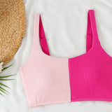 2026 High Waist Bikinis Patchwork Swimsuit Women Sexy Swimwear Female Bathers Bathing Swimming Swim Suit Beachwear