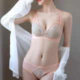 Japanese Sexy Lace Bralette Wireless Bra for Small Chest, Push Up, Side Coverage, Fights Sagging, New Trendy MOYISU Sexy Tushy B