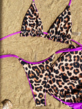 XS - L Doulbe Side Wearable Reversible Bikini Women Swimwear Female Swimsuit Three-pieces Bikini Set Ruffled Bathing Suit Swim