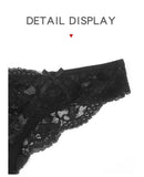 1pcs Low Waist Sexy Lace Women's Panties Underwear Perspective Floral Panty Comfortable Breathable Female Underpants Lingerie