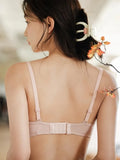 Summer Strapless Lace Bralette Beachwear Teen Girl Light Support Breathable Wirefree Foldable Comfort AU Student Bra Set MOYISU