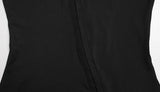 Ahagaga Fashion Women's Maxi Dresses Half High Collar Solid Sexy Single Breasted High Split Short Sleeves Sheath Streetwear Fit