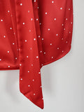 Phantasy Office Lady Polka Dot Tanks Eleghant Halter Black Top Women Sexy Lace up Sleeveless Red Vest 2026 Summer Clothing