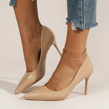 2025 Plus Size Super High Heels Pumps Women Sexy Pointed Toe Stiletto Heel Shoes Woman Patent Leather Shallow Mouth Office Pumps
