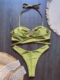 Solid Micro Bikinis Sexy Women Swimsuits Female Swimwear 2026 Bikini Set Bathing Suit Swimming Suits Beachwear Solid Biquini