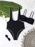 Strappy Two Pieces Swimsuit Women 2026 Black Swimwear Female Beach Wear Bathers Bathing Swimming Swim Suit