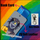 P-Pressure Sebastian Solace For ID Clips Credit Bank Bag Bus Meal Card Holder Cover Pocket Ornament Keychain