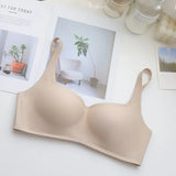US Hot Selling Seamless Push Up Bra Small Chest Comfy Wireless Invisible Nude TShirt Bra Square Neck Summer Lightweight Lingerie