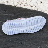 2025 Fashion Crystal Platform Sneakers Women Plus Size Slip On Flowers Printed Flats Woman Breathable Soft Sole Wakling Shoes