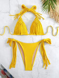 2026 Blue Print Micro Bikini Women Sexy Swimsuit Push Up Swimwear Bandeau Biquini Female Micro Bikinis Bathing Suit Beachwear