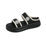 Sandals For Women 2026 Women'S Summer Fashion Sweet Open Toe Slippers Thick Bottom Casual Comfortable Beach Platform Sandals