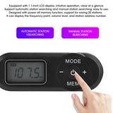DSP Mini Portable 1.1inch LCD Digital FM Radio Music Player Black with Earphone