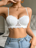 Women Floral Lace Bra Sexy Underwire Underwear Ladies Push Up Bras Female Comfortable Bra Half Cup Lace Lingerie