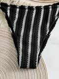 3PCS With Shorts Stripe Halter Fishnet Bikini Women Swimwear Female Swimsuit Three-pieces Bikini Set Bathing Suit Swim Beachwear