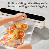Electric Vacuum Sealer Built-in Cutter Food Keep Fresh Vacuum Packaging Machine Dry/Wet Applicable Kitchen Food Sealing Machine