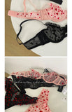 Everyday French Lace Bra Set Wireless Small Bust Support Anti Sagging Lightly Lined Comfort Sexy S-XL MOYISU Sexy Panty Tushy AB