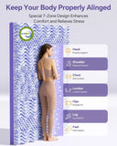 Dual-Layer Memory Foam Mattress Topper With Cooling Gel Pillow Top