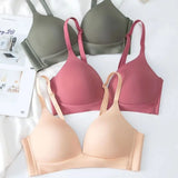 2Pcs/Set Underwear 3/4 Cup Push Up Bra Female S-XXL Seamless Bras For Women Non-wire Bra Sexy Lingerie