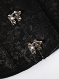 Sexy Leather Tight Corset Jacquard Waist Cincher Bust Support Shapewear New Lace-up Court Casaul Elegant Style Corset B8RO