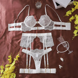 Two-piece Women's Set G-string Transparent Underwear Lolita Romantic Lingeries Set Sexy Bra and Panties Sets Lingerie for Woman