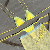 Lace 3Pcs Micro Bikini Set Sexy Women Swimsuit 2026 New Swimwear Female Push Up Swim Suit Bandeau Biquini Beachwear Bathingsuit