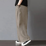 Casual Wide Leg Trousers Women Solid Long Pants Breathable Comfortable Loose Leisure Harem Pants for Outdoor