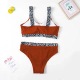 0XL - 4XL Splicing Bikini Large Size Swimwear Plus Size Women Swimsuit Female Two-pieces Bikini set Bather Bathing Suit K3785