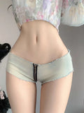 Summer Sexy Hotpants Women's Elastic Low Waist Denim Shorts Female Streetwear Club Bra Sexy Mini Jean Hot Pants Charming 13O1