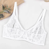 Sexy Floral Lace Womens Lingerie Set Breathable Erotic Bra And Briefs Sets Panties Thong Plus Size Underwear B C D E F Cup