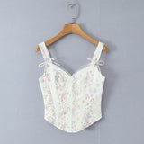 New French Style Mesh Lace Patchwork Trim Fishbone Slim Sexy Strapless Camisole For Woman Casual Pure Desire Style Vest ALWP
