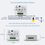 86 Wireless Light Wall Switch RF 433Mhz Remote Control Mini Relay Receiver Smart Lighting Switch For Lamp LED 10A 110V 220V 1pc
