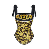 2026 High Quality Double-sided Printed Push Up Women Bikini Set Printed Strappy Bandage Swimwear Brazilian Biquini Bathing Suit