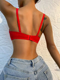 Hot Best Selling Sexy Red Women's Underwear Push Up Bra Lingerie Comfortable B6043