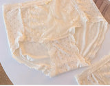 Girls' comfortable underwear cotton inseam mid-waist briefs for women
