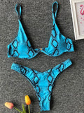 High Cut V-bar Underwired Bikini Women Swimsuit Female Micro Thong Swimwear Two-pieces Bikini Set Push Up Bathing Suit Swim Lady