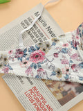 Bestselling Women's Underwear Bras Floral Prints Adjustable Straps Shapewear Thin Underwear Comfortable B2058