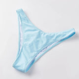 2026 Summer Womens Solid Color Bikini Sets Strapless Bra Tops with Thong Swimsuits 2 Pcs Set Bathing Suits for Beach Pool