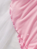 Women's Pajama Set Solid Color Camisole Crop Top and Ruffle Shorts, Sleeveless Soft Sleepwear, Summer Loungewear Outfit