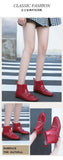 Women Rainning Boots Fashion Ladies Walking Waterproof Ankle Rubber Rainboots Casual Thick Bottom Low Heel Short Boot 2024