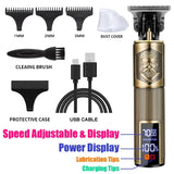 Professional Hair Cutting Machine Vintage T9 Hair Clipper Cutting Machine For Men Shaver Trimmer Rechargeable Carving Mark Razor