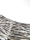 Women's Summer Hot Shorts Zebra Print Low Waist Sequin Short Pants Streetwear for Party