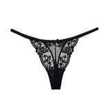 Tanga Dentelle Française Noël Pure Desire Transparent Fente Haute Sans Retirer Érotique T Pant Confort Taille S-XL MOYISU AB