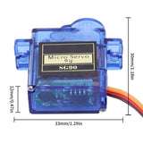 1-20pcs SG90 Servo motor micro 9g 180 360 degree mount SG90 kit without metal gear pro RC Car Toy Airplane Arduino  DIY