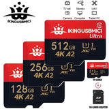 Micro SD Card Mini Memory Class 10 High Speed 256GB 4K Ultra- HD Video A2 TF Flash Card MicroSD for Xiaomi Camera Phone Drone