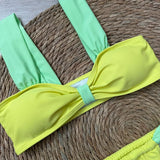 3 Pieces Bikini Set Wiht Mini Skirt Women Swimwear 2024 Sexy Bikinis Push Up Beachwear Solid Bodysuit Micro Thong Biquini Female
