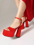 NASBAVI 2025 Women's Summer New Style Super High Heels Waterproof Terrace Trendy Glitter T-Stage Fashion Sandals Wedding Sandals