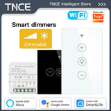 TNCE Tuya WIFI Light Dimmer Switch EU/US Brightness adjust LED Dimmer Breaker Module Smart Life Voice Control Alexa Google Home