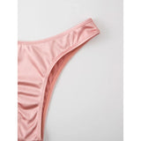 New Sexy Bandeau Strapless Bikini Female Swimsuit Women Swimwear Two-pieces Bikini set Padded Bather Bathing Suit Swim V4647D